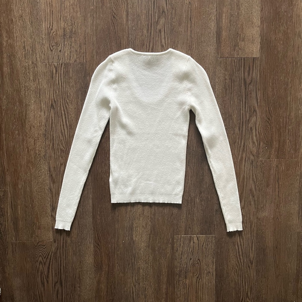Express Scoop Ribbed Sweater - Picture 3 of 4